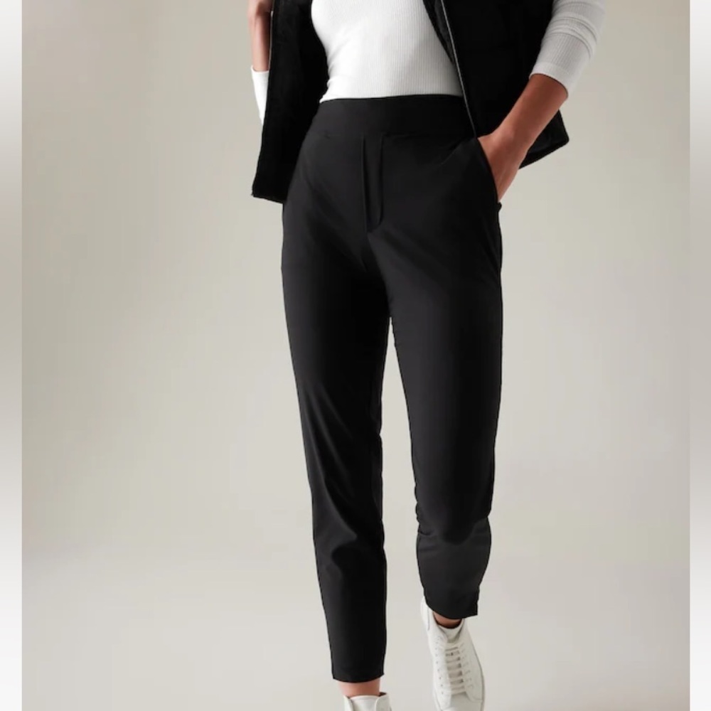Athleta Brooklyn Mid Rise Ankle Pant  - Tall, Black